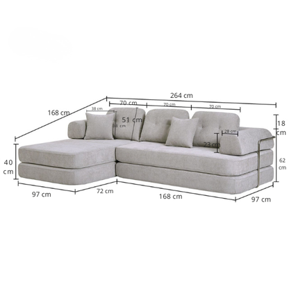 Sofá comprimido Camaleón™ – sofá compacto moderno