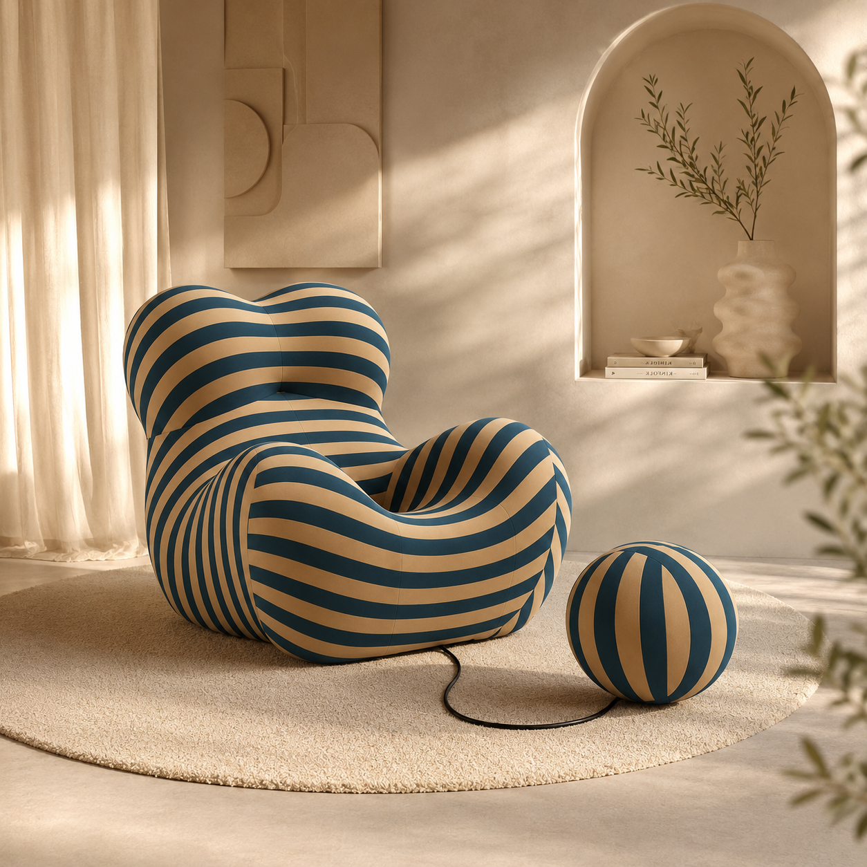 Sofá comprimido Mochi™ – sofá compacto ergonómico