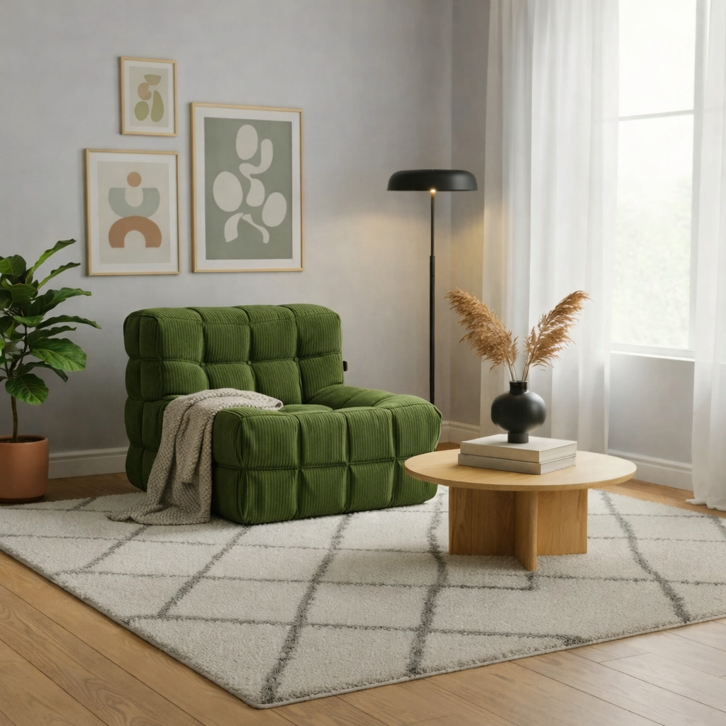 Sofá comprimido Kubo™ – sofá en caja compacto